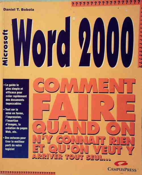 Word 2000 - Daniel T. Bobola