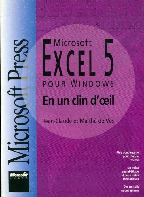 Excel 5 pour Windows - Jean-Claude De Vos
