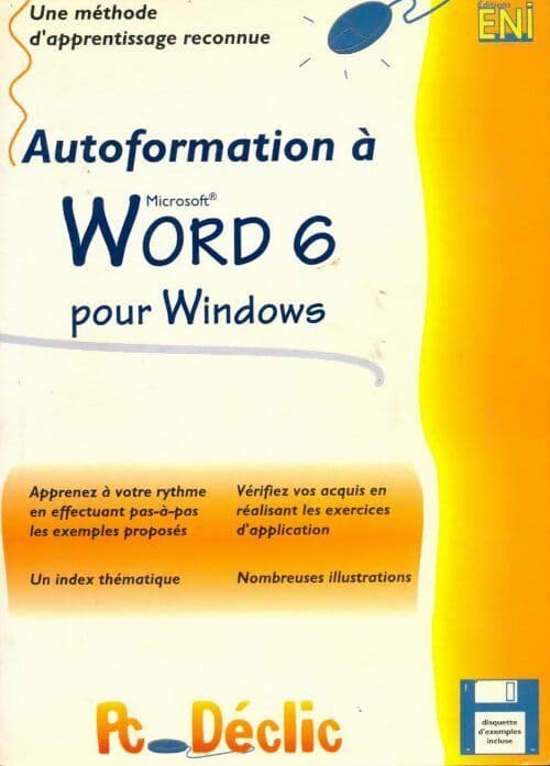Autoformation à Word 6 pour Windows - Collectif