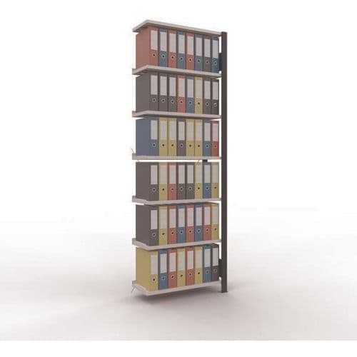 Rayonnage Suivant 1 Face Aristo-clip 2300x300x750 Gris