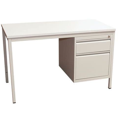 Bureau Base-line 1 Caison 2 Tiroirs L160x80 Cm