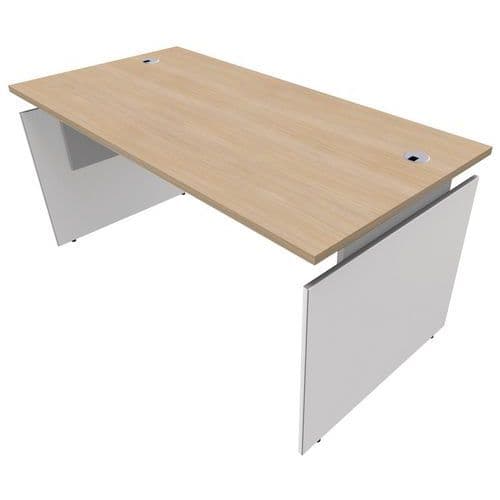 Bureau Droit Ineo 160*80 ChÃªne/alu