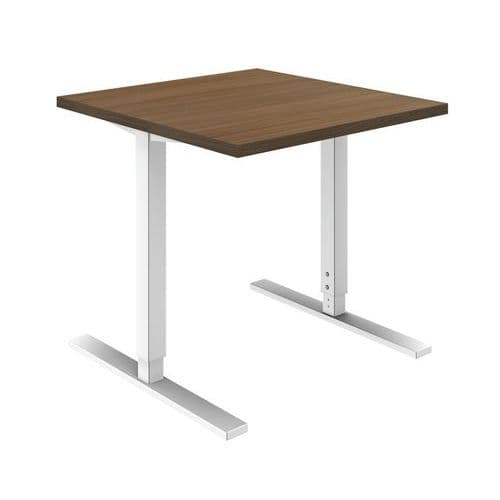 Bureaux Droit Idea Reglable L80cm Noyer