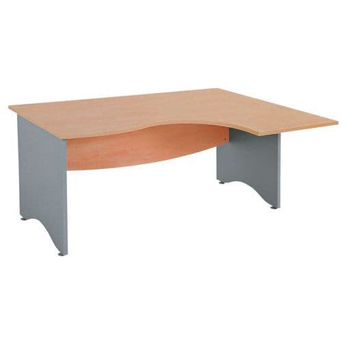 Bur Compact L160 Hetre Ret Drt Pied Pann.a Lu-gamme Galaxy