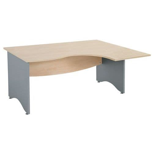 Bureau Compact L160 Retour Drt Pied Pann.a Lu-gamme Galaxy