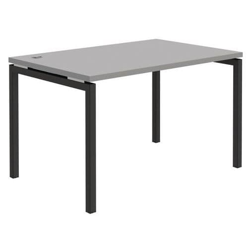 Bureau Droit - Gris Clair - Open - Hauteur 120 Cm