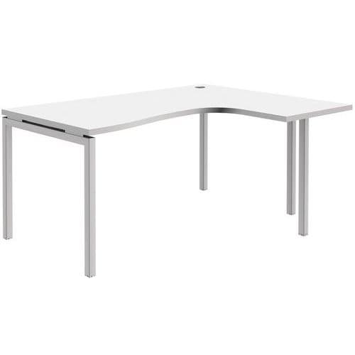 Bureau Compact Open Blanc L Ht:120 Cm
