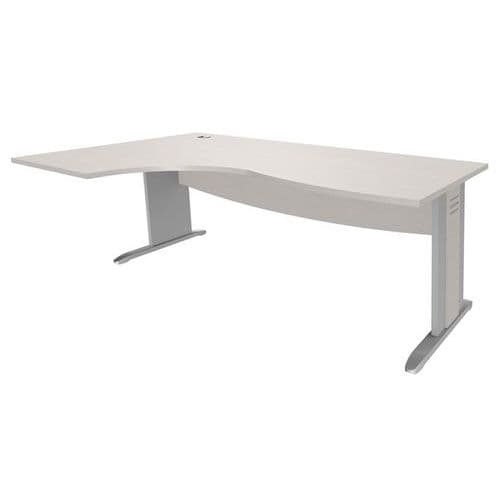 Bureau AsymÃ©trique Pieds En Bois Ã Gauche 180 Cm T.2318