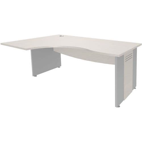 Bureau AsymÃ©trique Pieds Panneaux Ã Gauche 180 Cm T.2318
