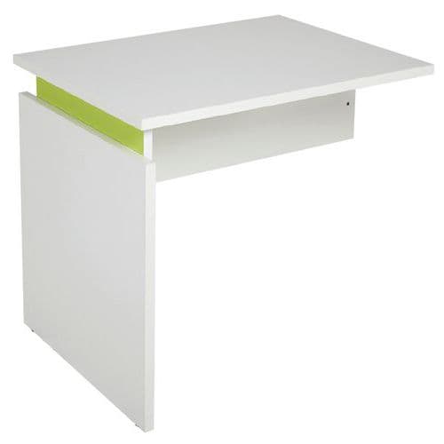 Retour Suspendu LinÃ©o 80x60 1 Pied Pann. Blc Entretoise Anis